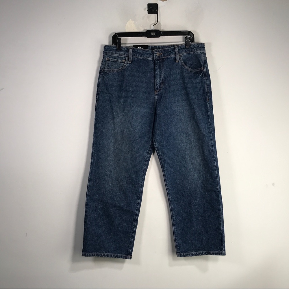 Express Denim Straight Leg Pant, Women's Size 14 - Dark Wash